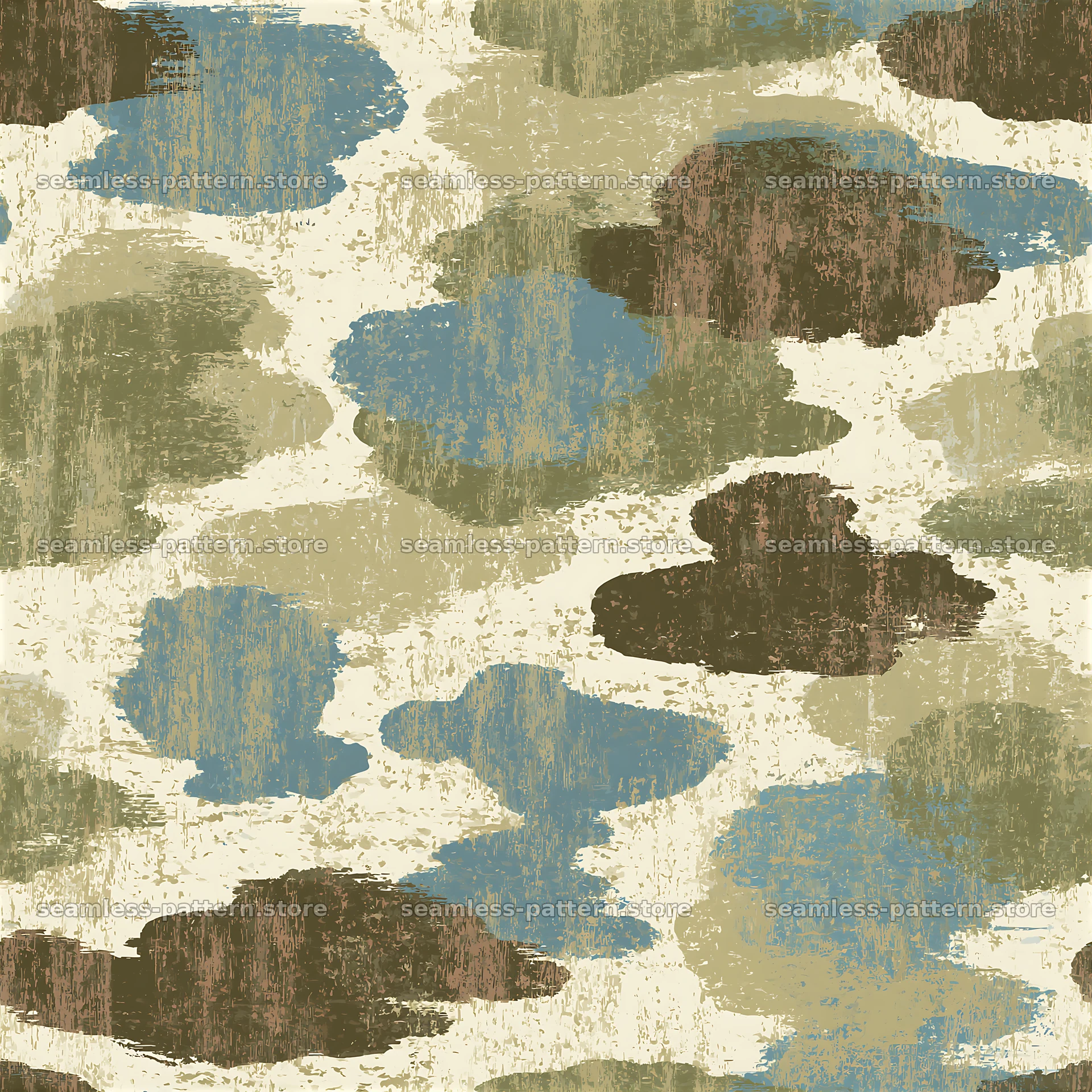 Seamless camouflage pattern with distressed military texture — seamless tileable pattern at 8192x8192