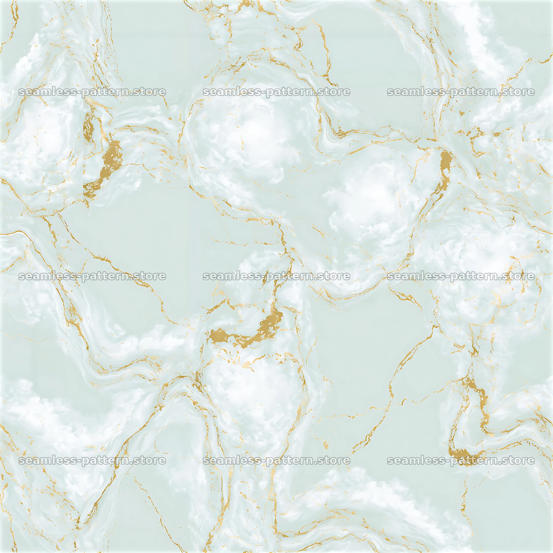 Seamless flowing gold veined marble repeat pattern in light colors — seamless tileable pattern at 8192x8192
