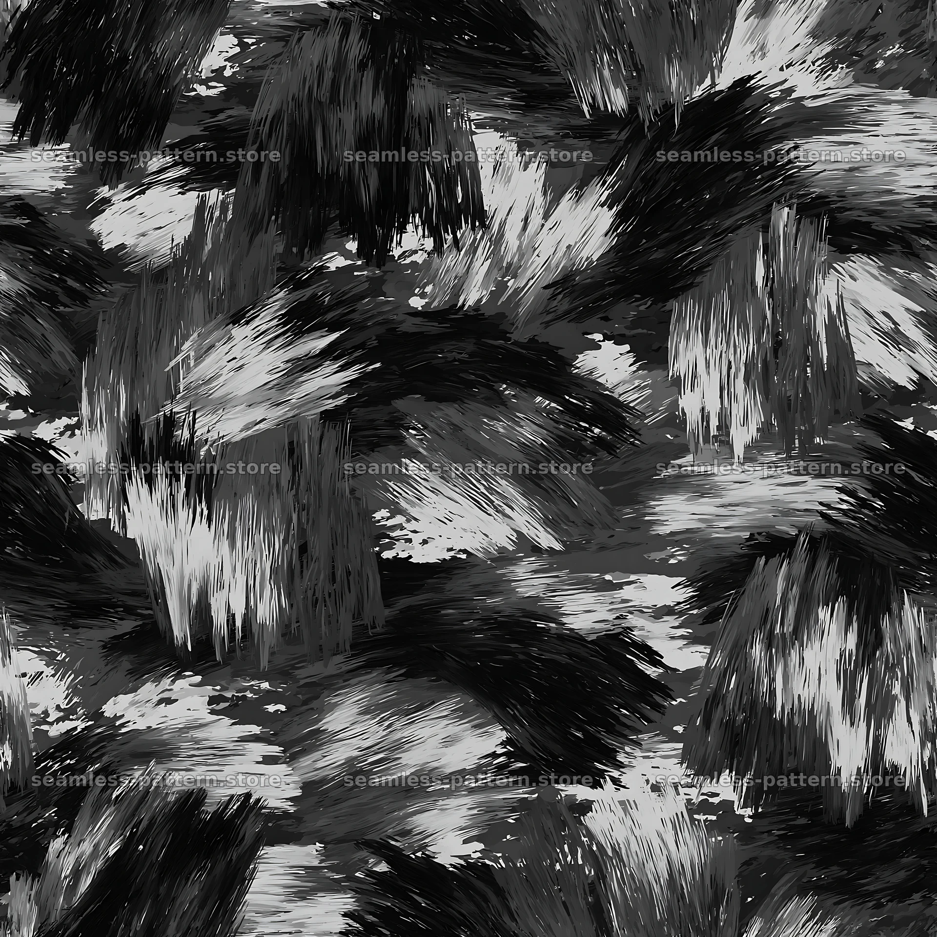 Seamless military camouflage brushstroke pattern for textiles — seamless tileable pattern