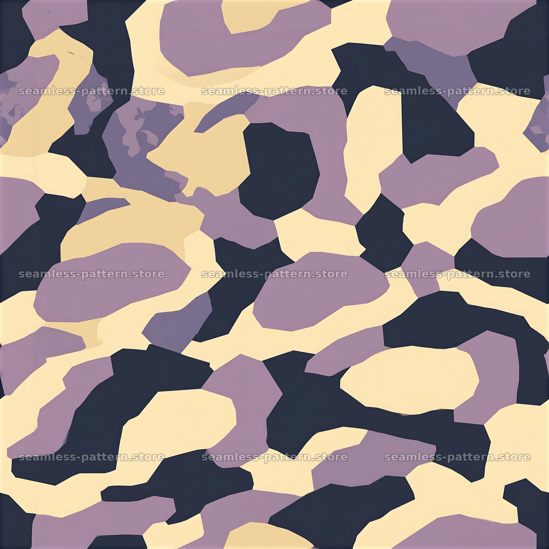Purple desert camouflage repeat pattern with shapes and colors — seamless tileable pattern at 8192x8192
