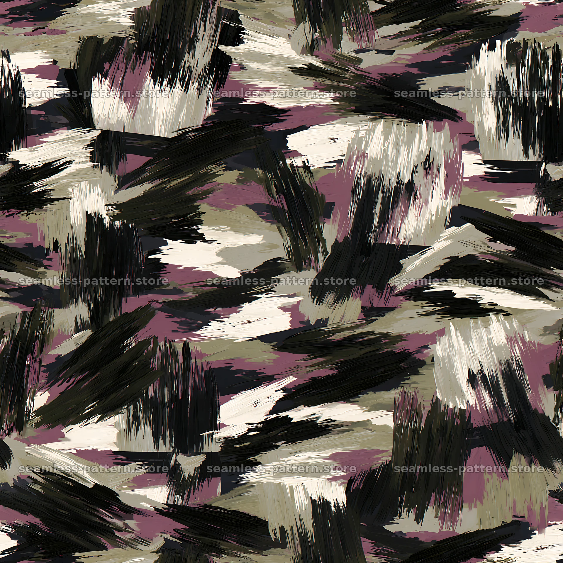 Urban camouflage brushstroke seamless pattern for fabric and wallpaper — seamless tileable pattern