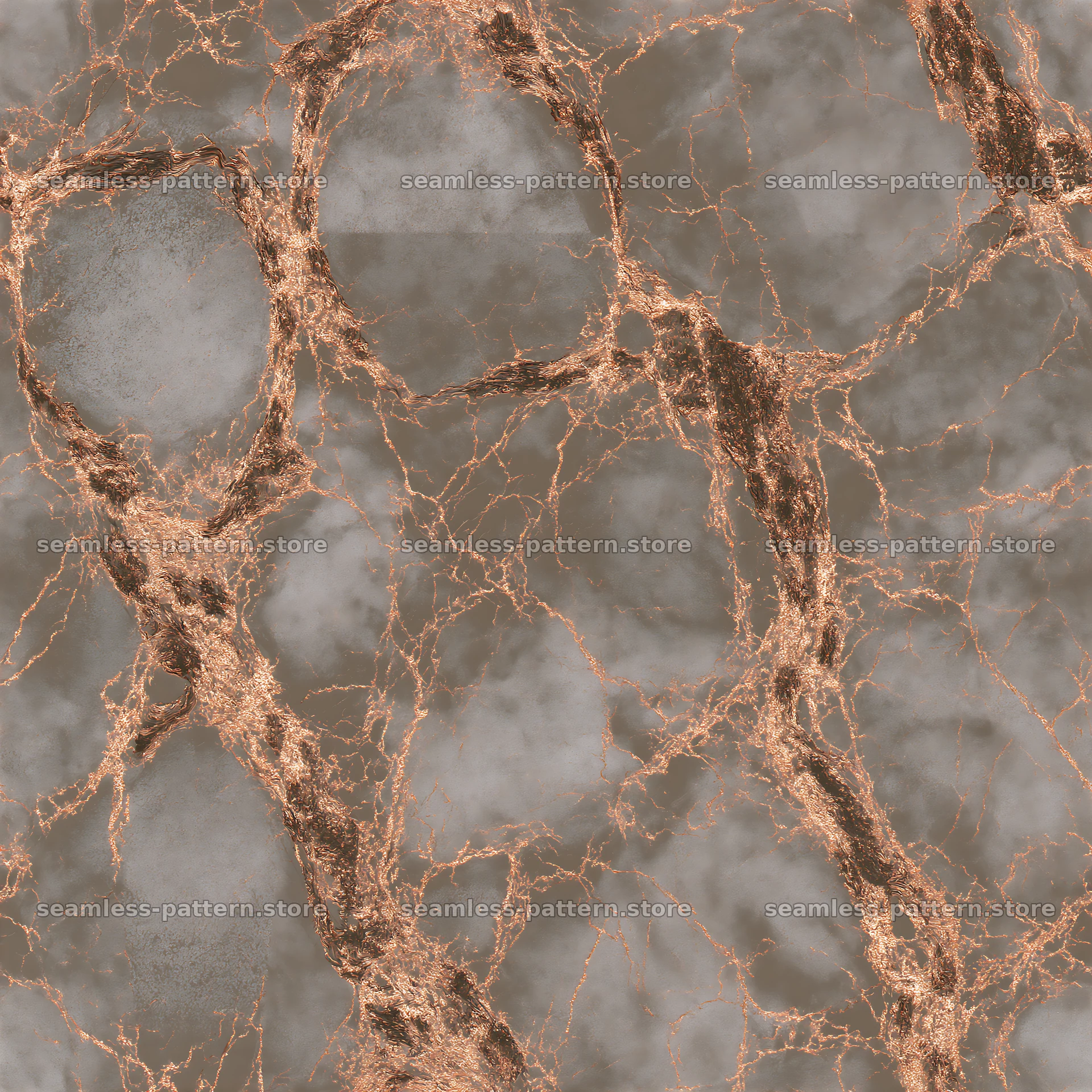 Ornamental metallic fissures seamless pattern — seamless tileable pattern at 8192x8192