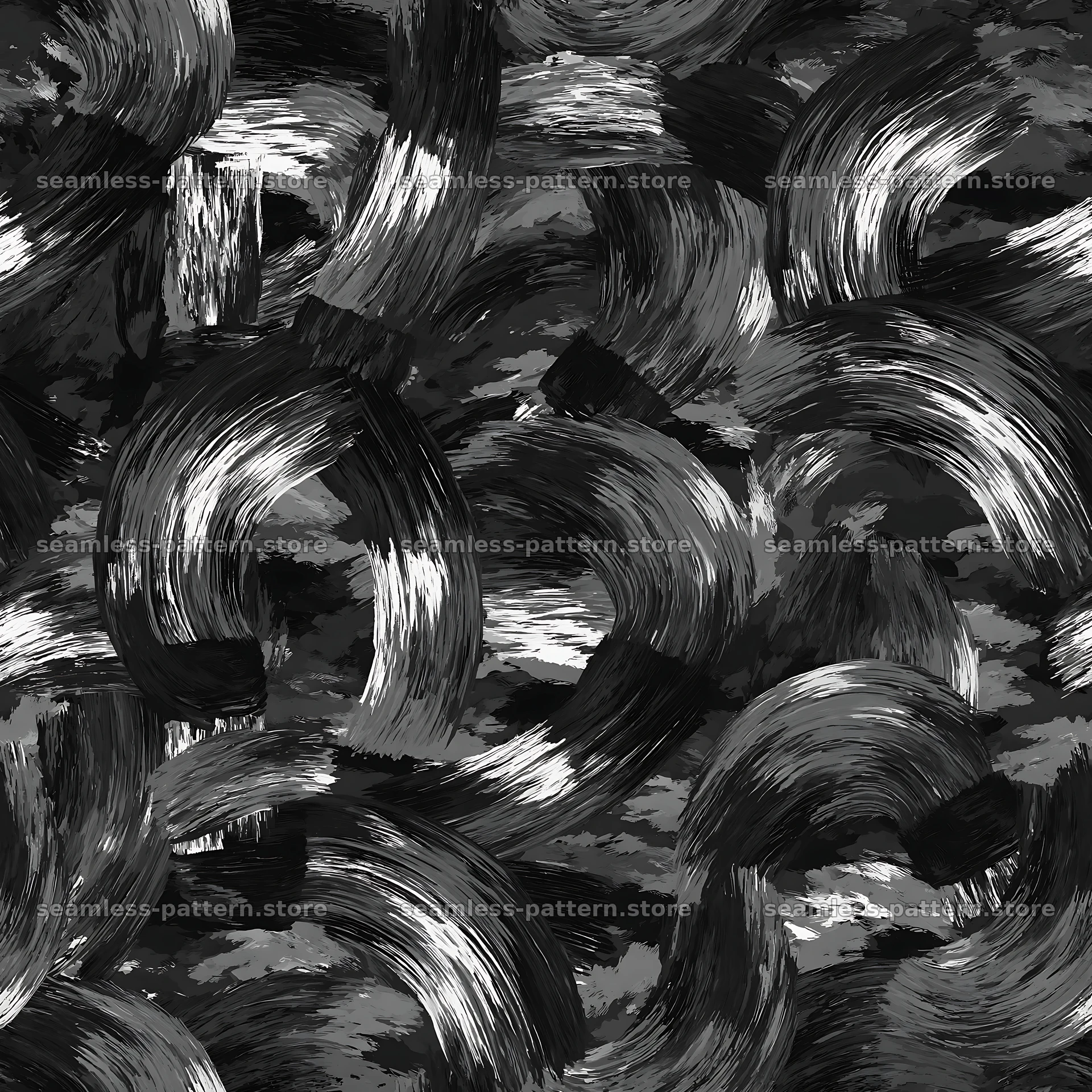 Seamless green camouflage brushstroke pattern — seamless tileable pattern