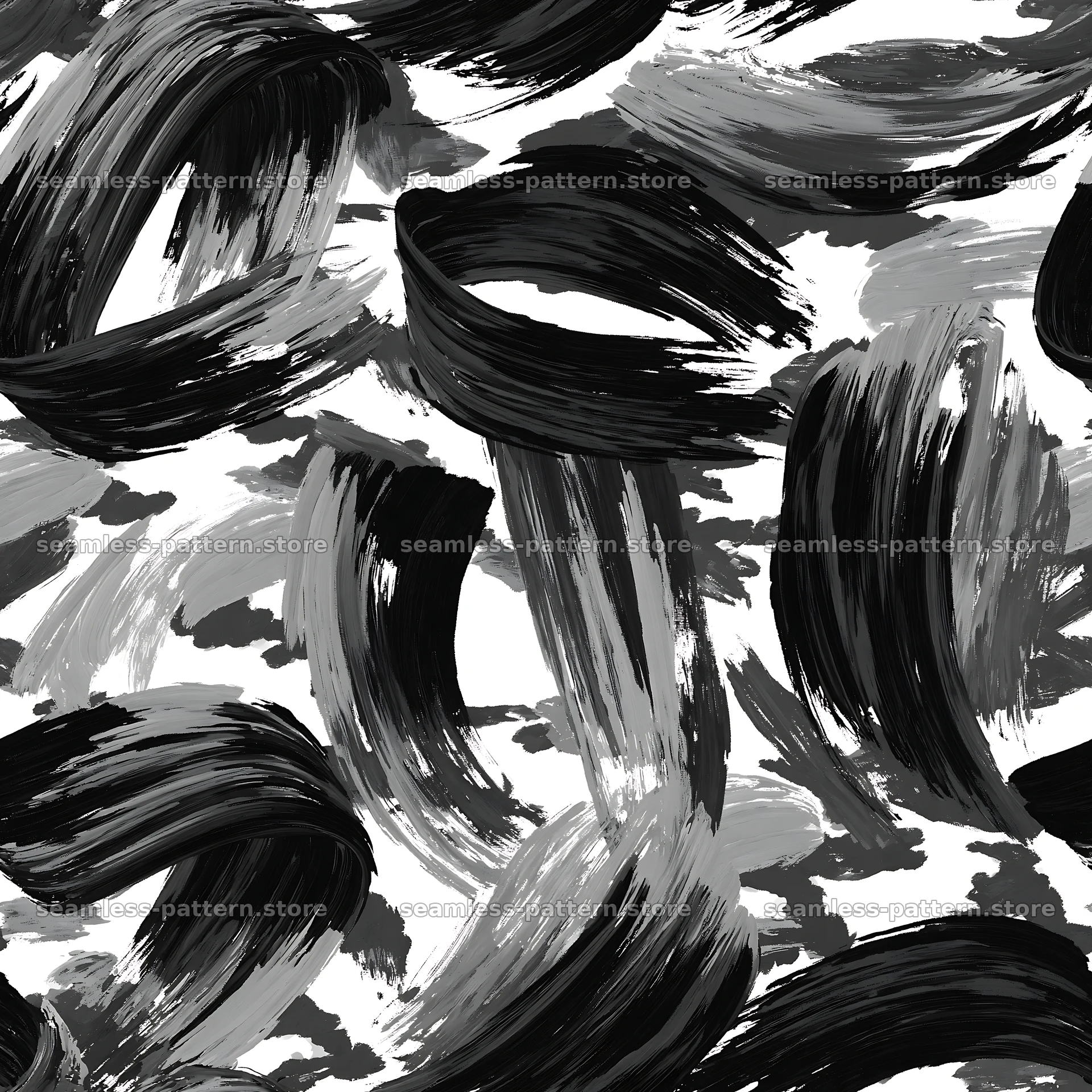 Seamless green camouflage brushstroke pattern for fabric and textiles — seamless tileable pattern