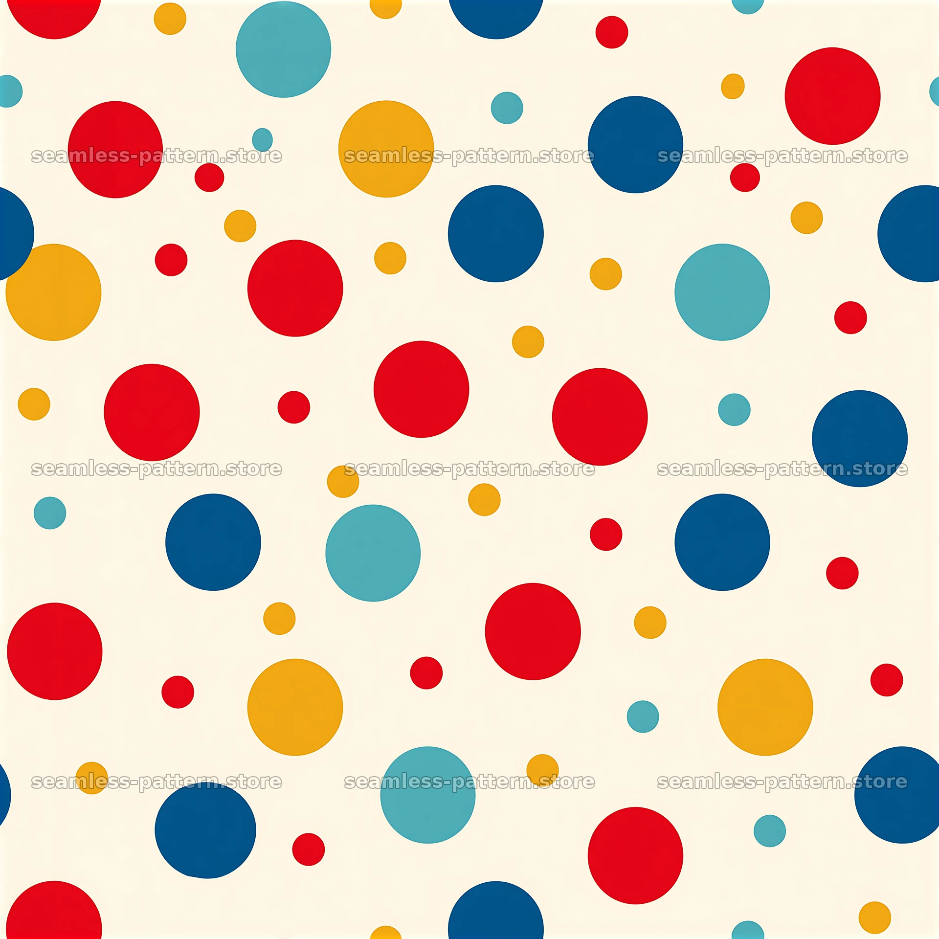 Adorable polka dot seamless pattern for kids — seamless tileable pattern at 8192x8192