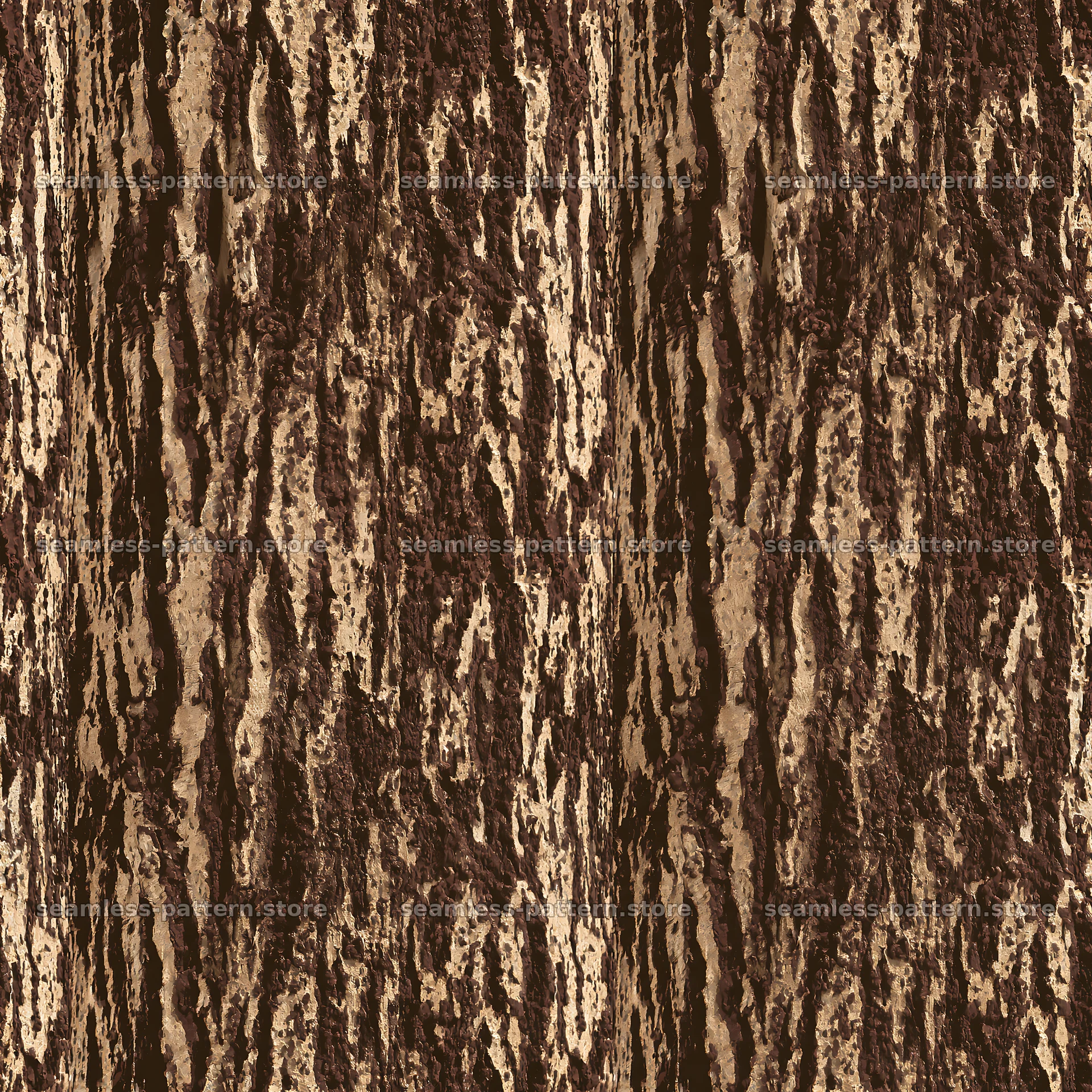 Seamless warm brown bark pattern for fabric and wallpaper — seamless tileable pattern