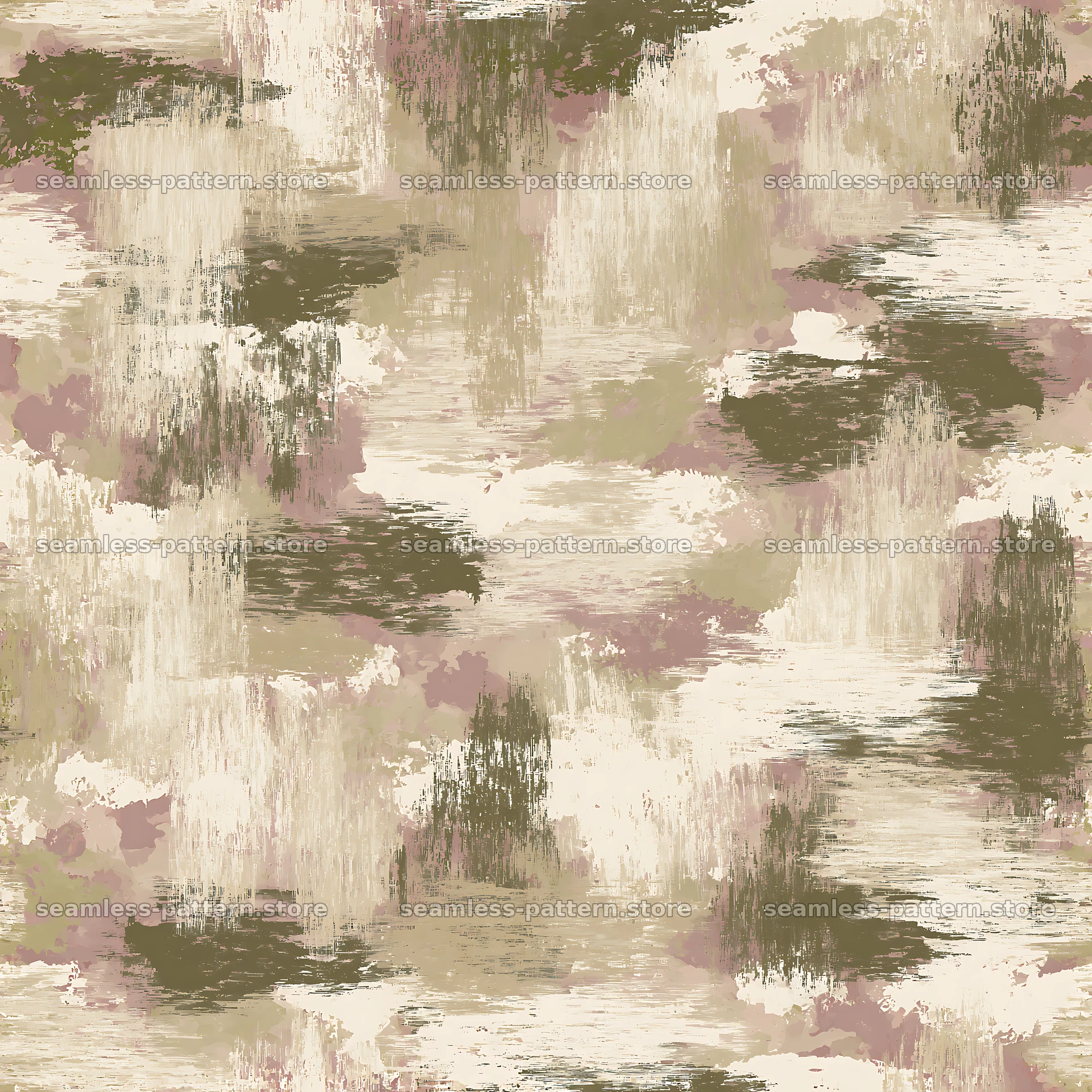 Seamless beige camouflage brushstroke pattern for textiles — seamless tileable pattern