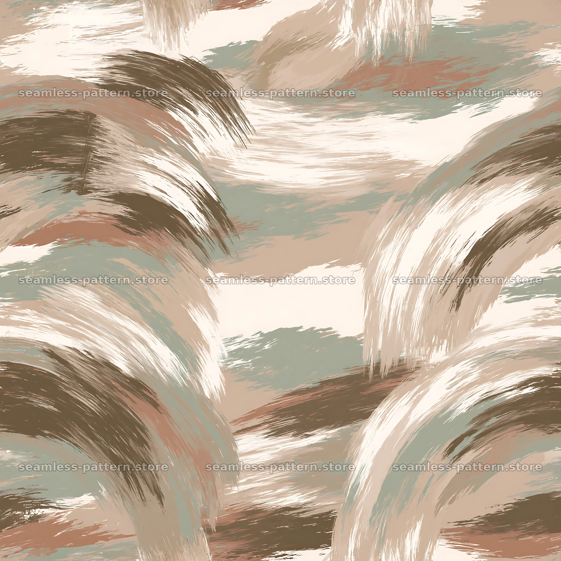 Seamless beige camouflage brushstroke pattern for textiles — seamless tileable pattern