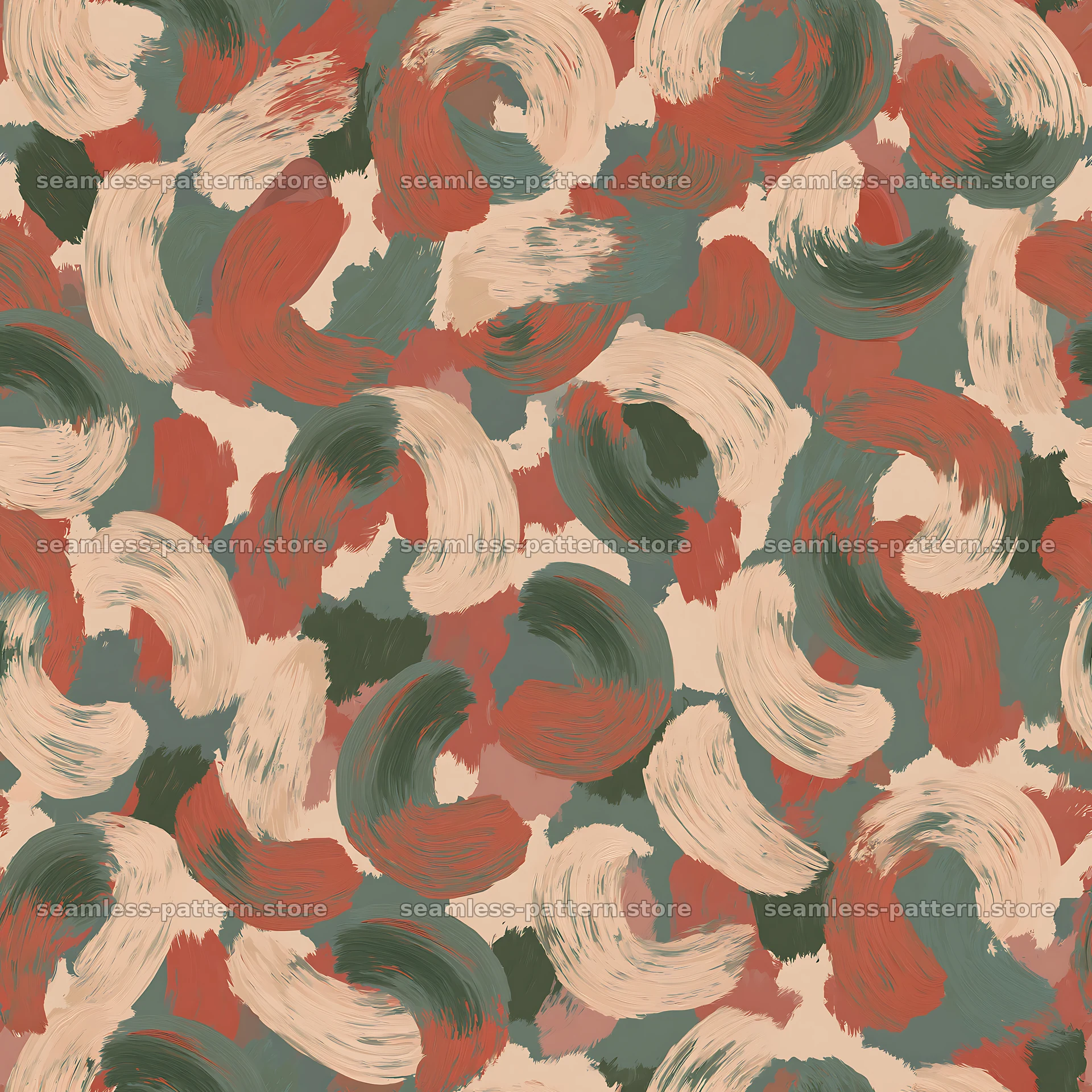 Seamless desert camouflage brushstroke pattern — seamless tileable pattern