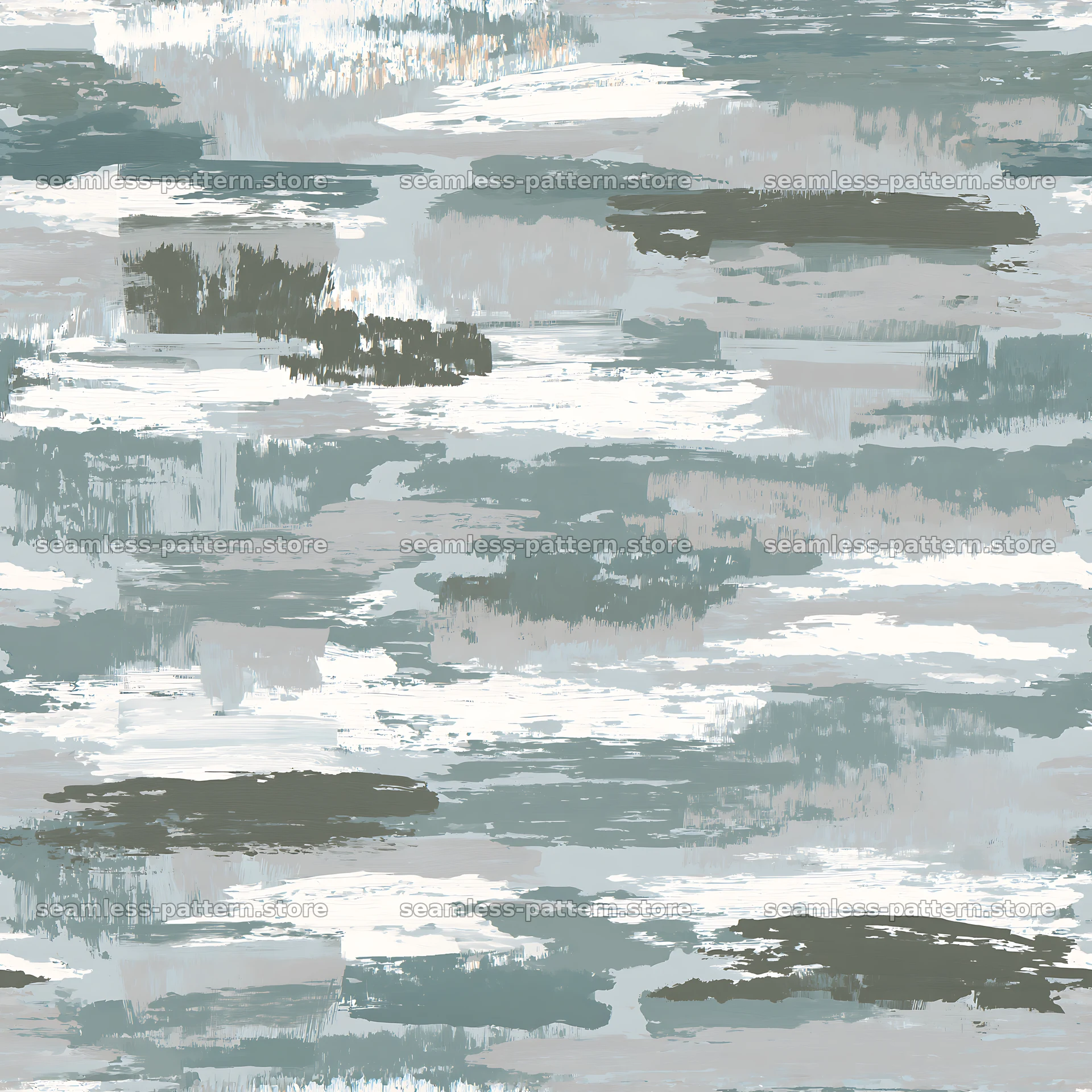 Seamless arctic camouflage brushstroke pattern design — seamless tileable pattern