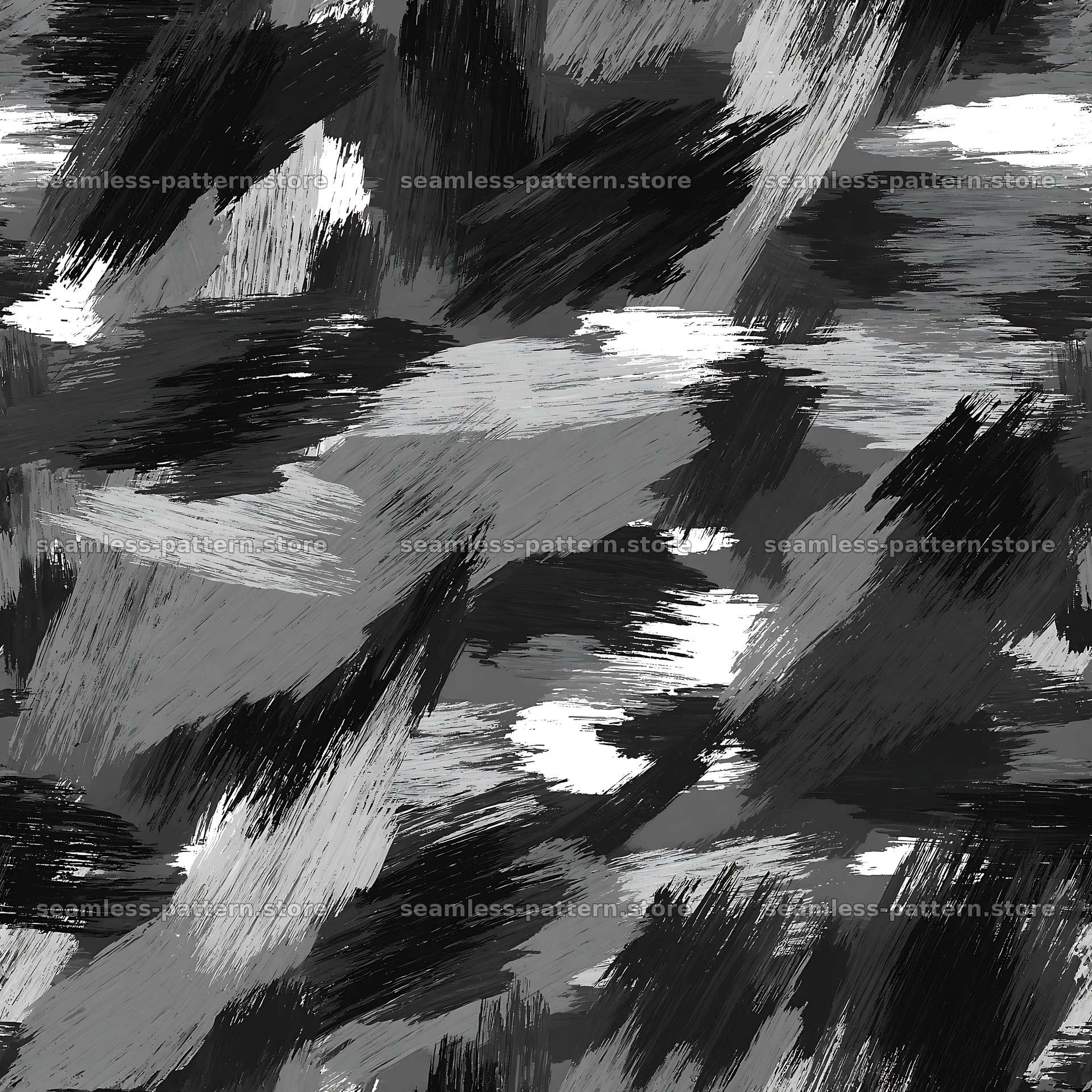 Seamless woodland camouflage brushstroke pattern — seamless tileable pattern
