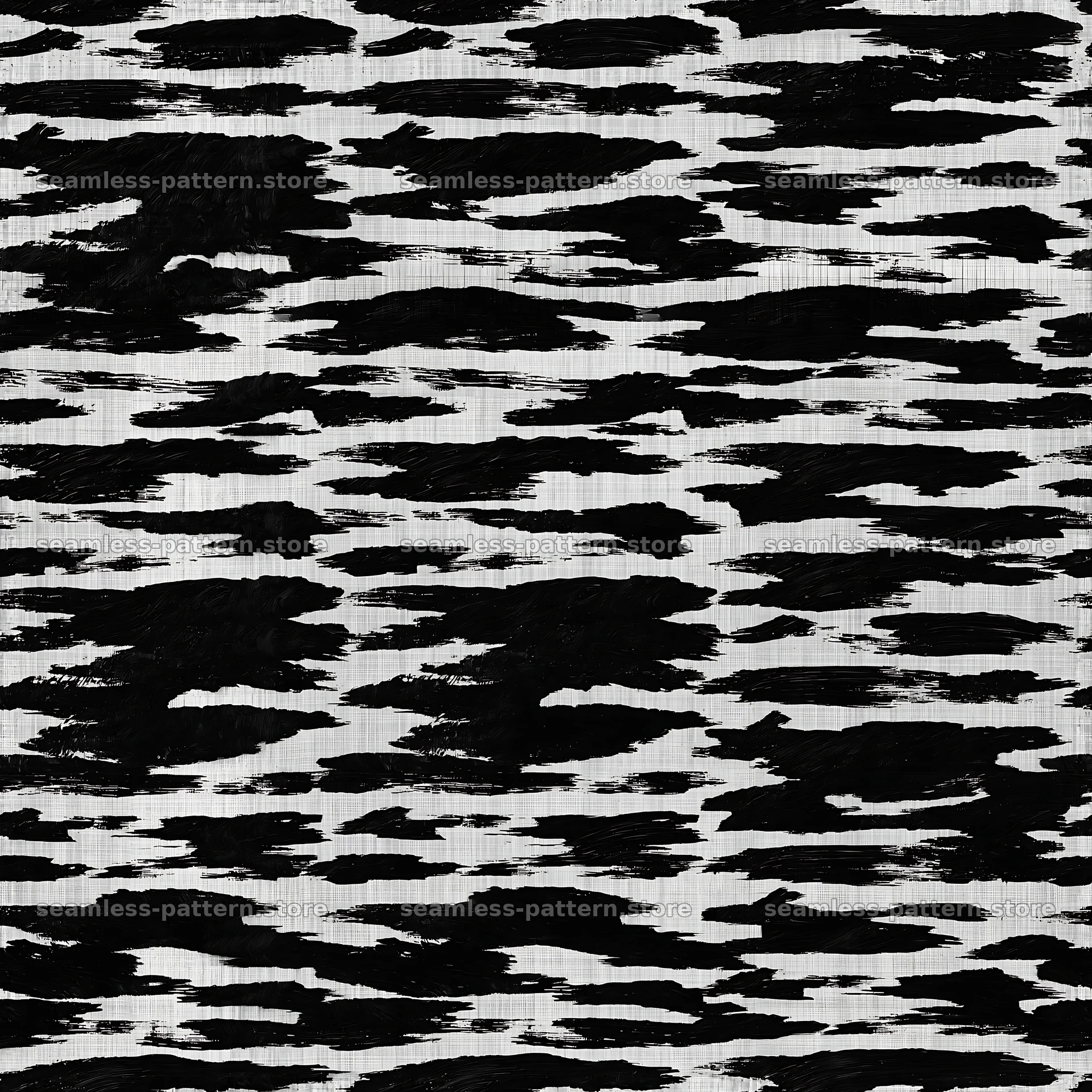 Seamless black camouflage brushstroke pattern for fabric — seamless tileable pattern