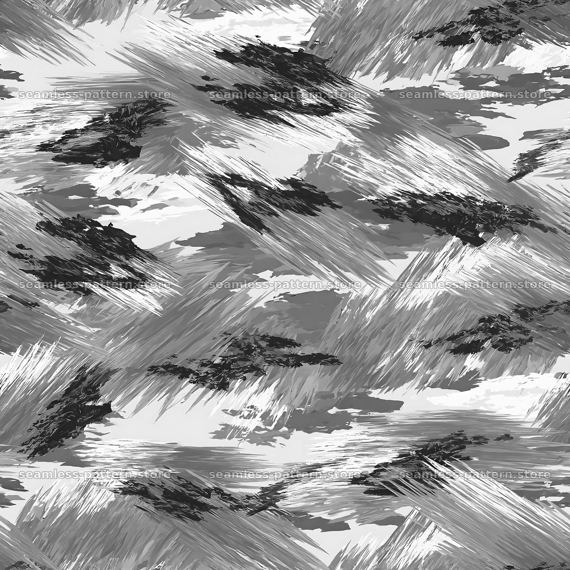 Seamless desert camouflage brushstroke pattern — seamless tileable pattern
