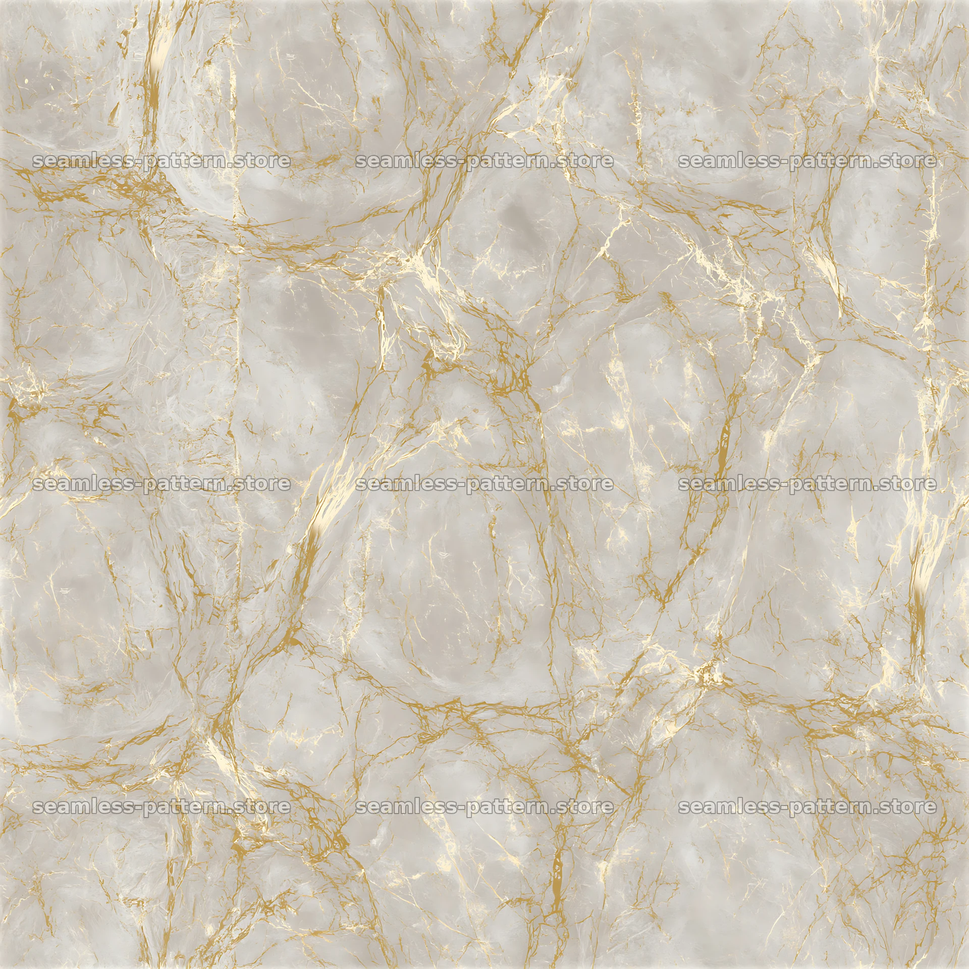 Luxury gold vein seamless texture pattern with gray surface — seamless tileable pattern at 8192x8192