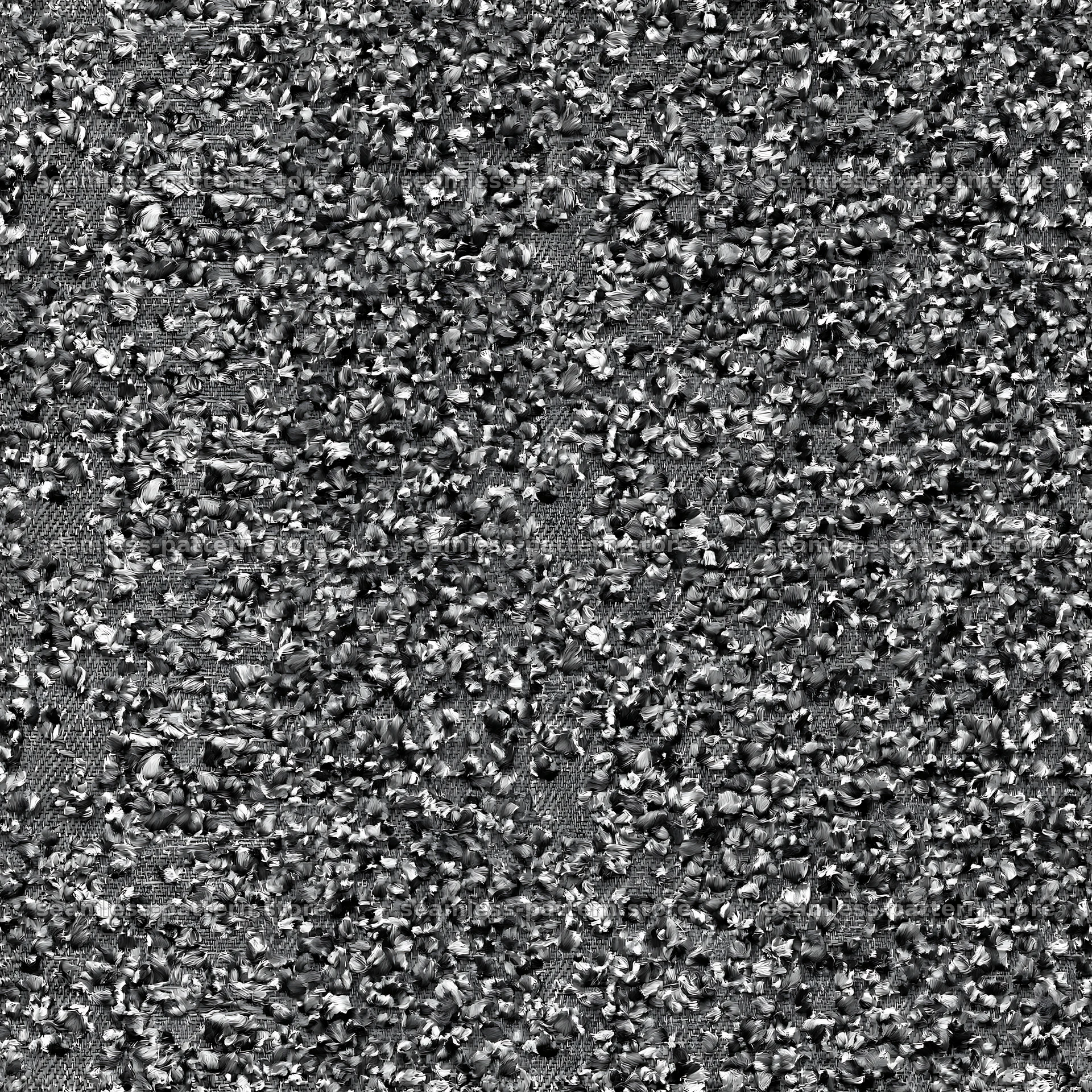 Repeat denim seam texture pattern in black and white — seamless tileable pattern