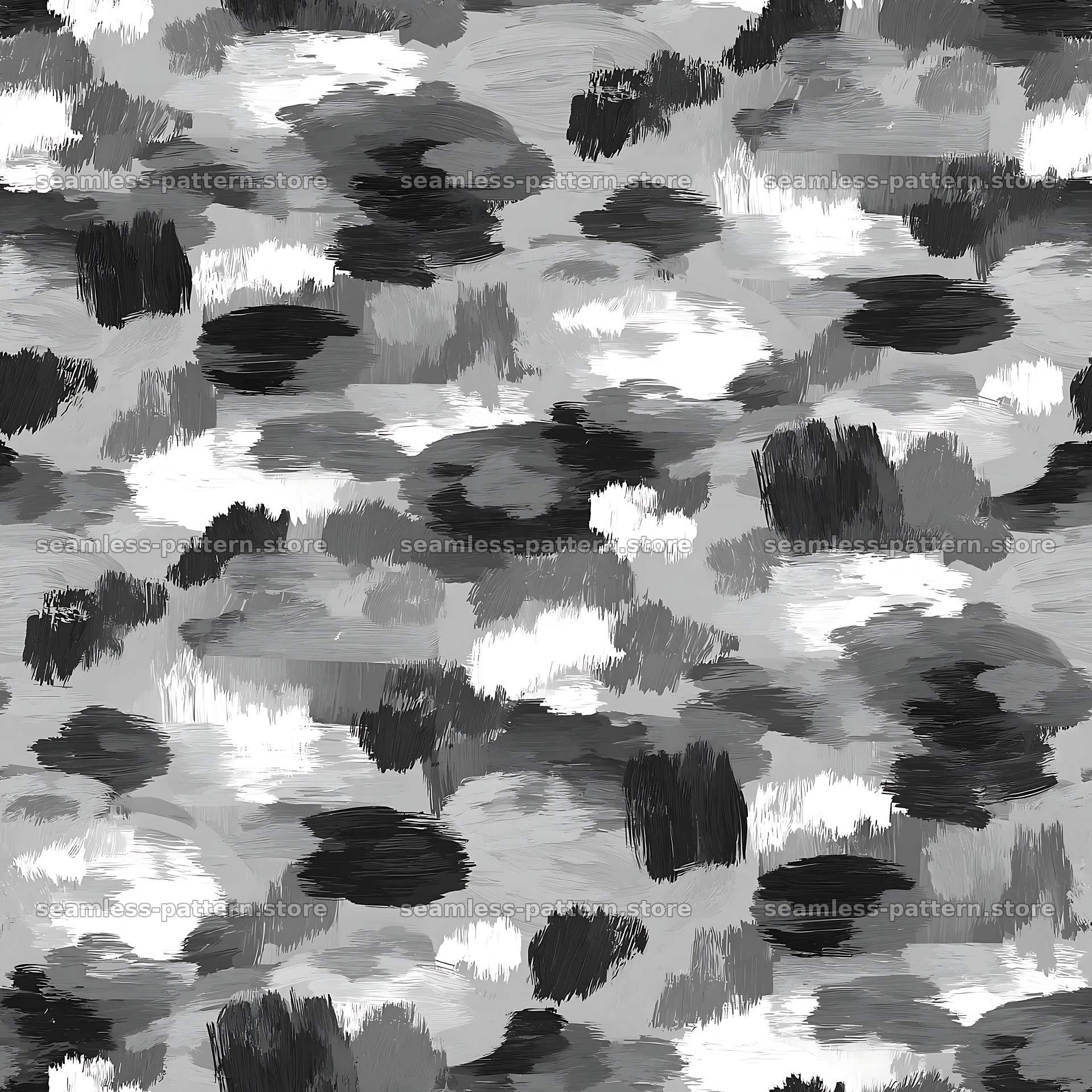 Seamless gray camouflage brushstroke pattern for textiles — seamless tileable pattern