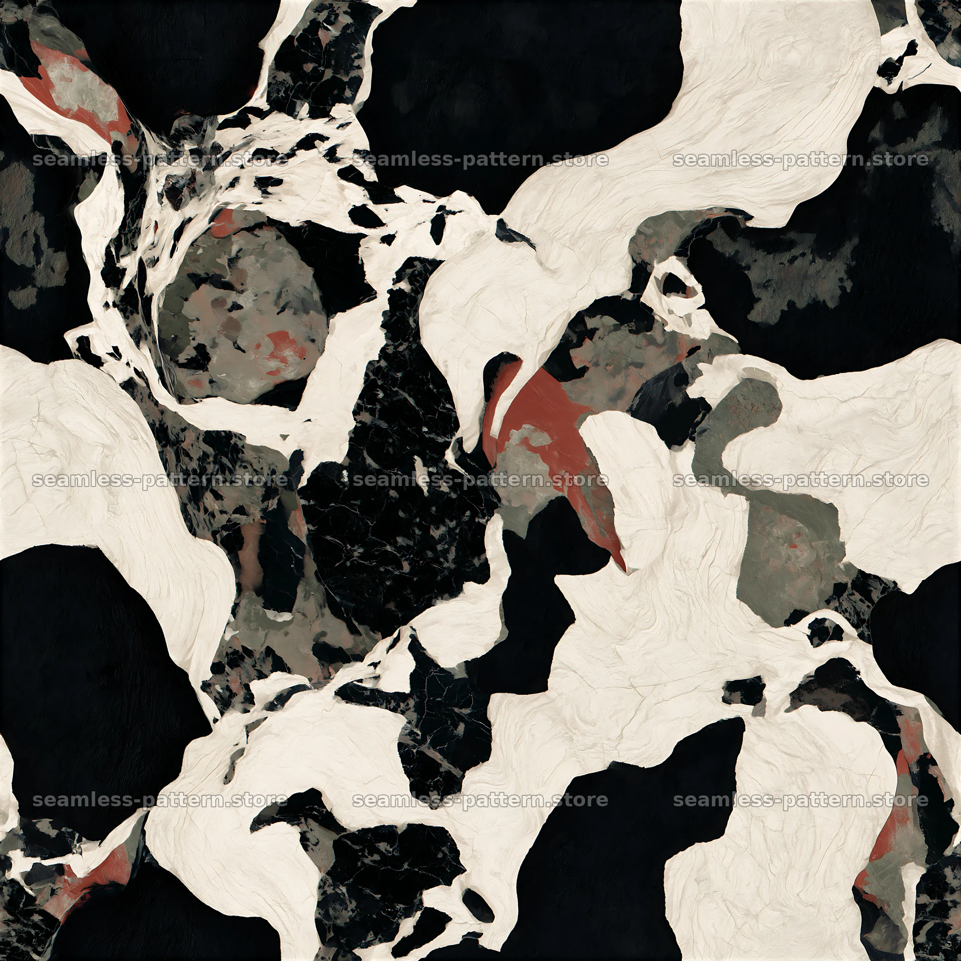 Repeat camouflage marble pattern in dark and light colors — seamless tileable pattern at 8192x8192