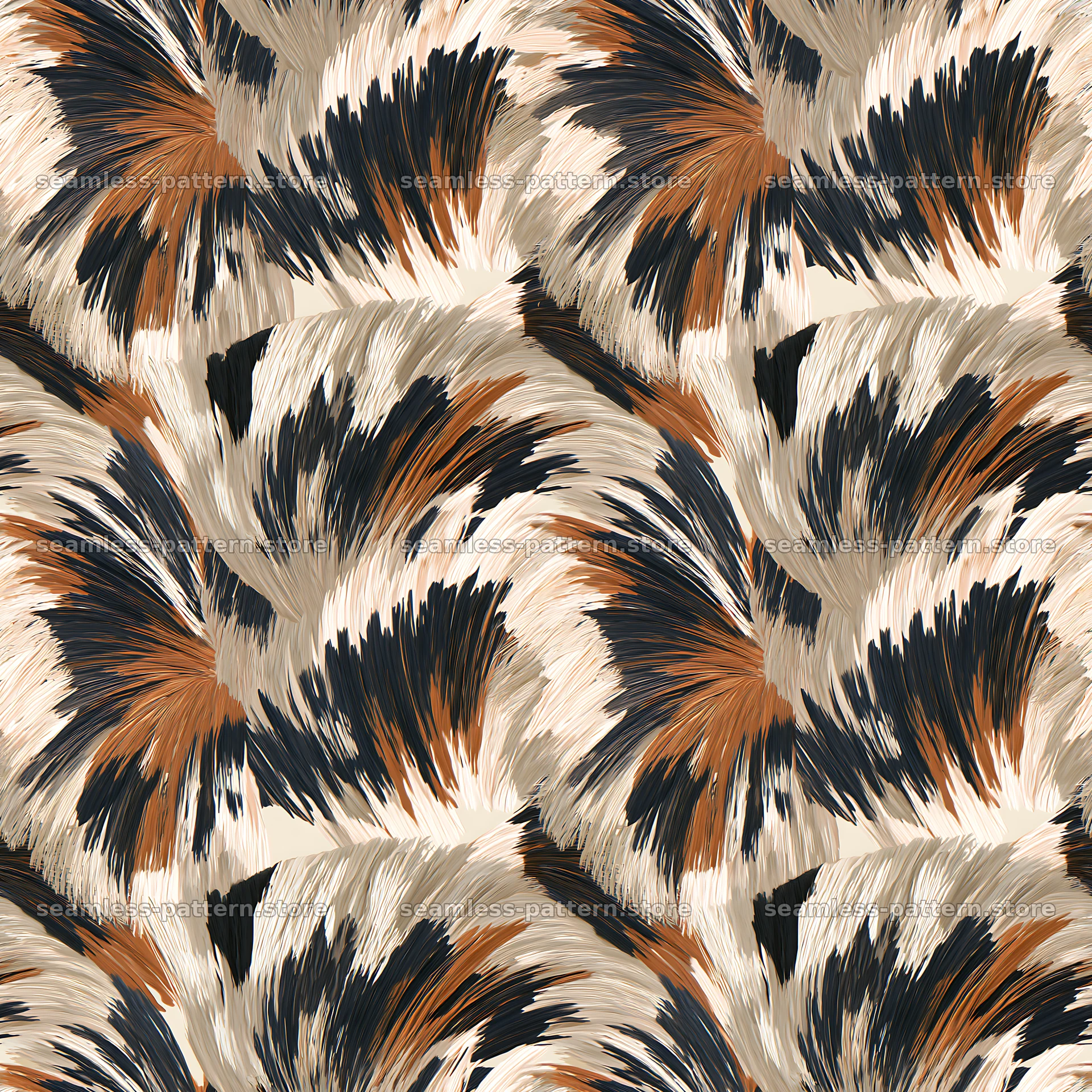 Seamless beige camouflage brushstroke pattern for textiles — seamless tileable pattern