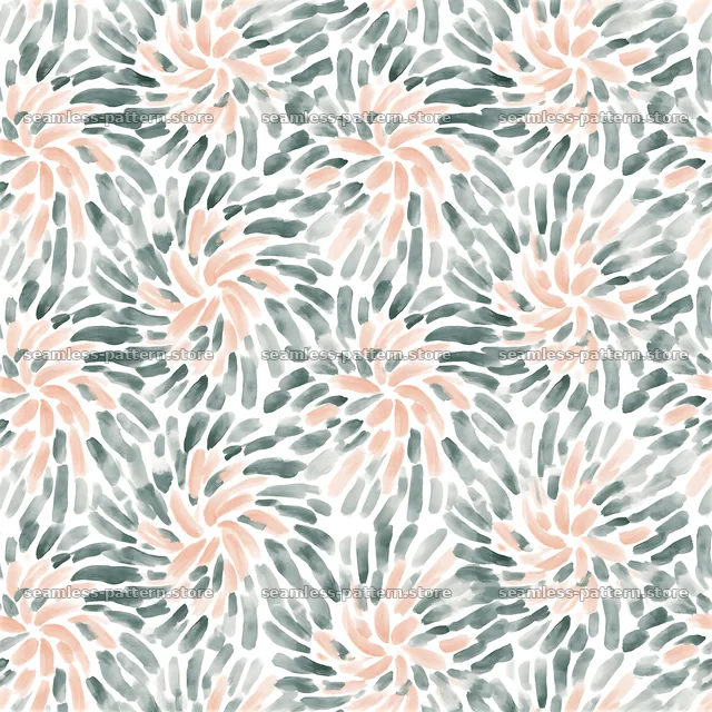 Seamless watercolor brushstroke pattern in soft pink and green colors — seamless tileable pattern