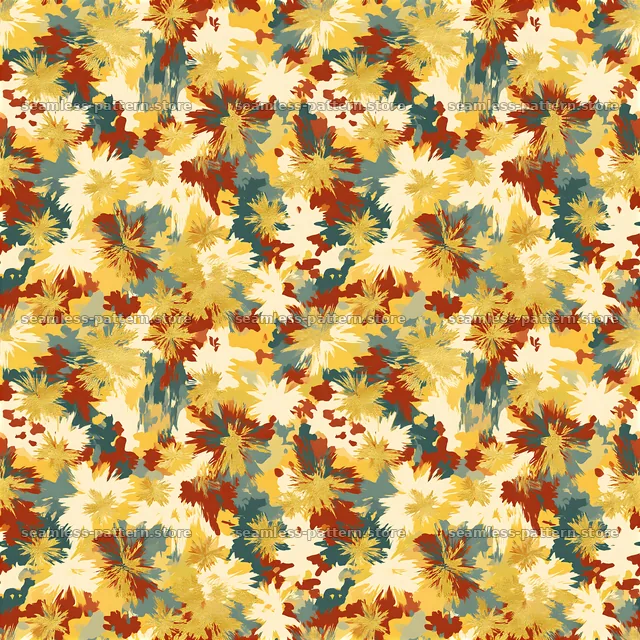 Golden wallpaper camouflage tileable pattern with varied colors — seamless tileable pattern