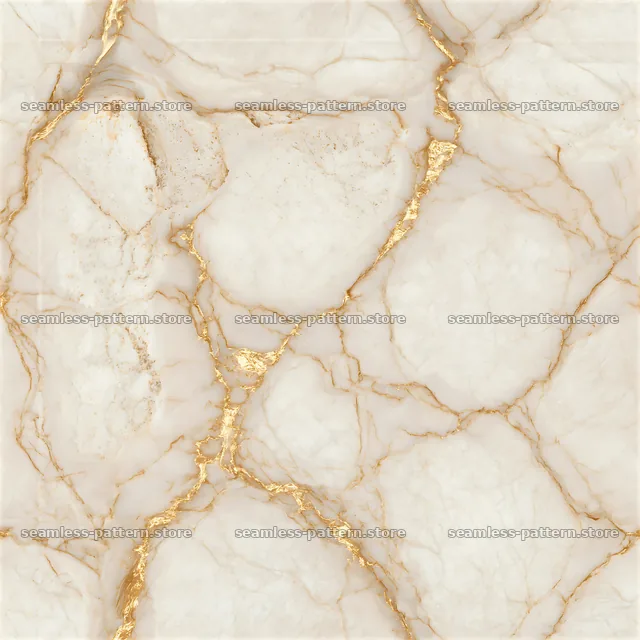 Seamless refined marble texture with gold veins throughout — seamless tileable pattern