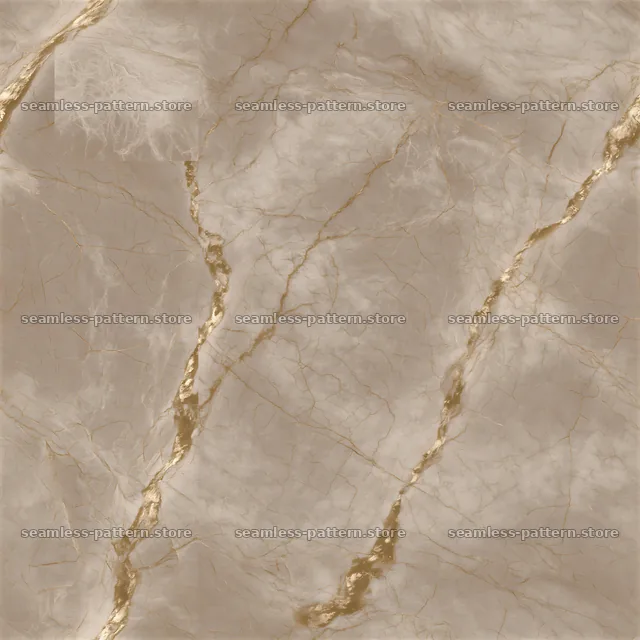 Seamless cracked gold veined marble pattern — seamless tileable pattern