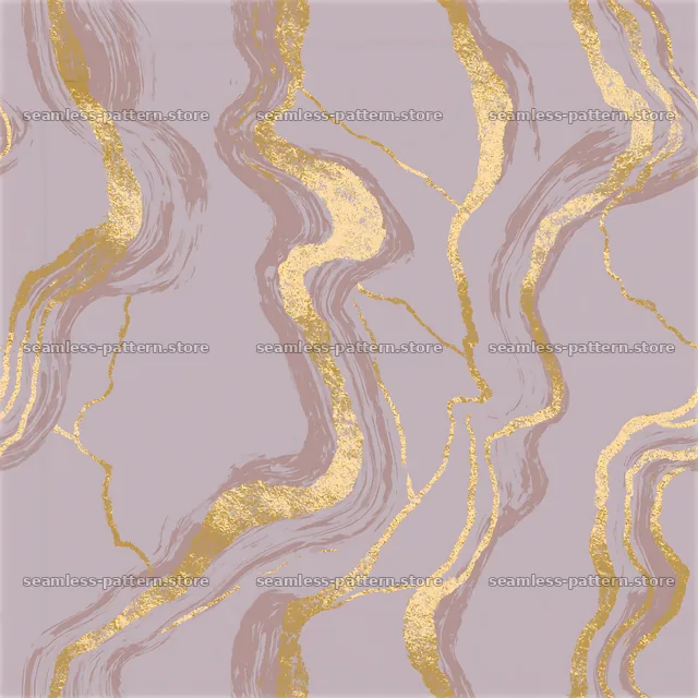 Gold vein textile seamless pattern with flow lines and soft colors — seamless tileable pattern