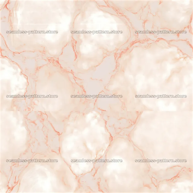 Dreamy marble tileable texture in soft peach and white tones — seamless tileable pattern