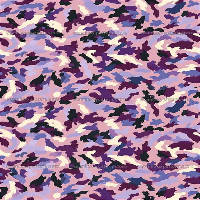 Purple sportswear camouflage pattern in violet and pink colors — seamless tileable pattern