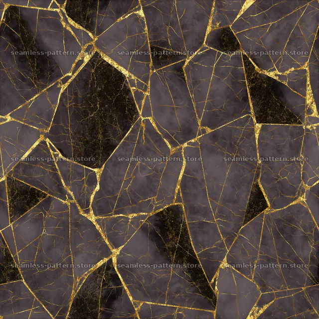 Gold thread vein seamless texture on dark background — seamless tileable pattern